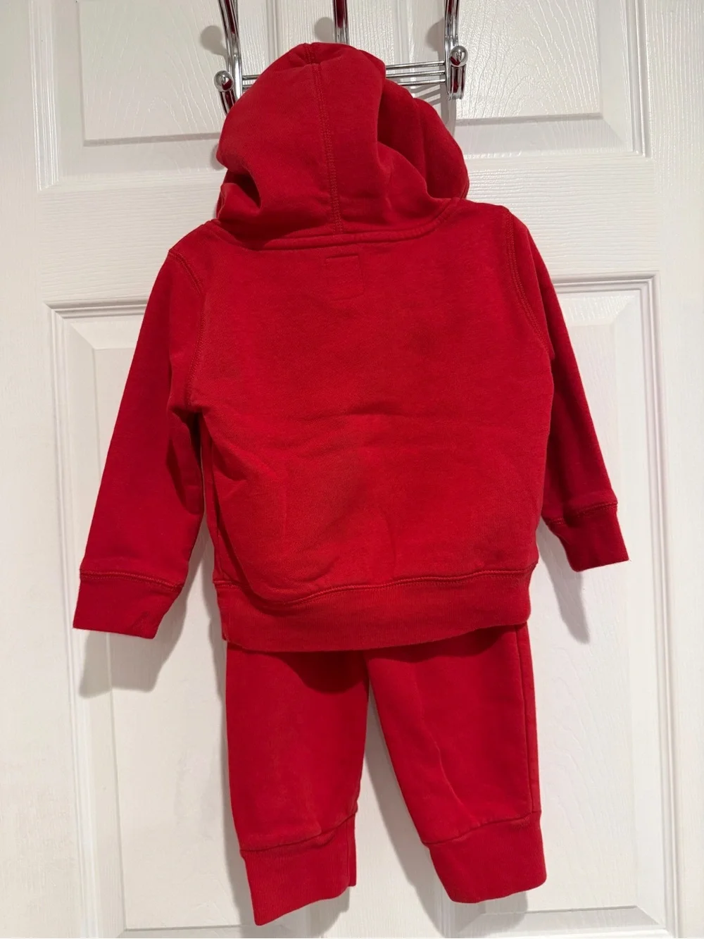 Baby Gap Toddler Red Fleece Hoodie Jogger Sweatpants Set 2 Years 2 Piece Outfit
